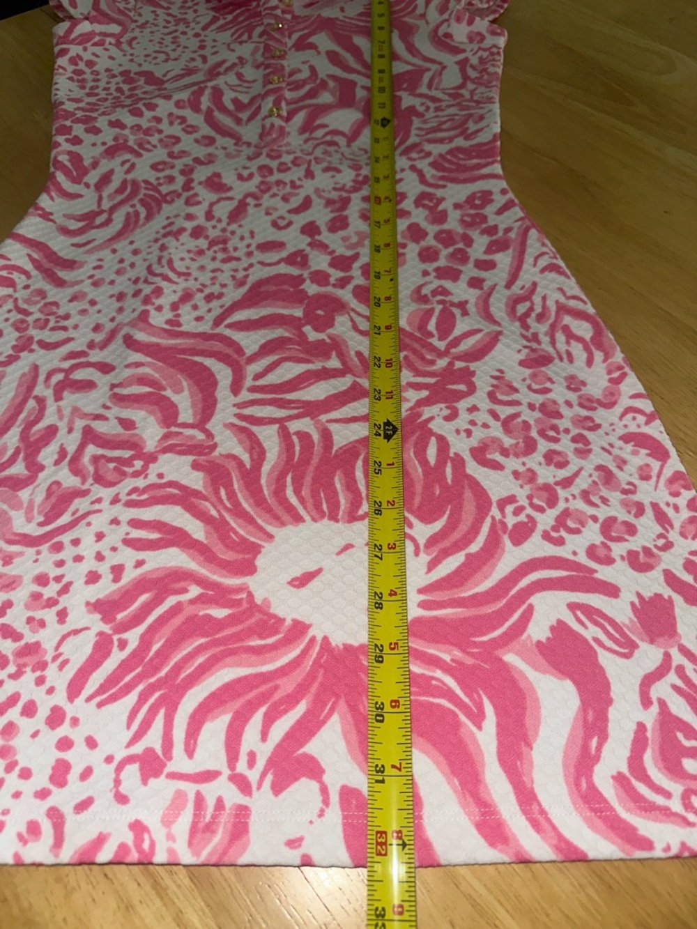 Lilly Pulitzer Pink White Rayna Cut Out Back Polo Mini Dress Capped Sleeve Sz XS - Picture 16 of 16
